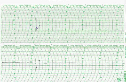 Messdiagramm Thermohygrograph TH 200